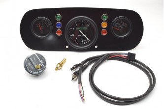 Mk1 Escort alloy Dash panel Kit 3 Clock with Shift Light