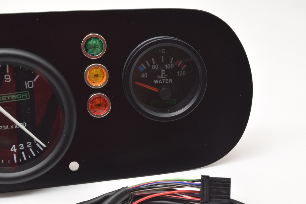 Mk1 Escort alloy Dash panel Kit 3 Clock with Shift Light