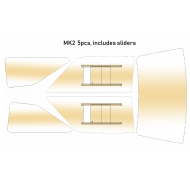 Mk2 Escort 5 Piece Poly-carbonate Window Kit Tinted