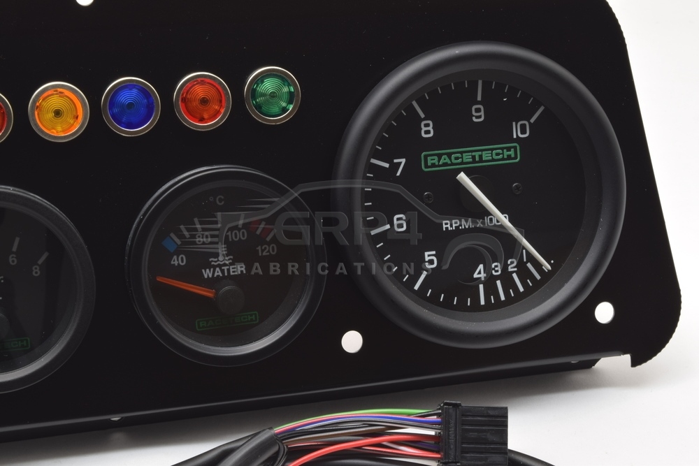 Mk2 Escort alloy Dash panel Kit 4 Clock with Shift Light