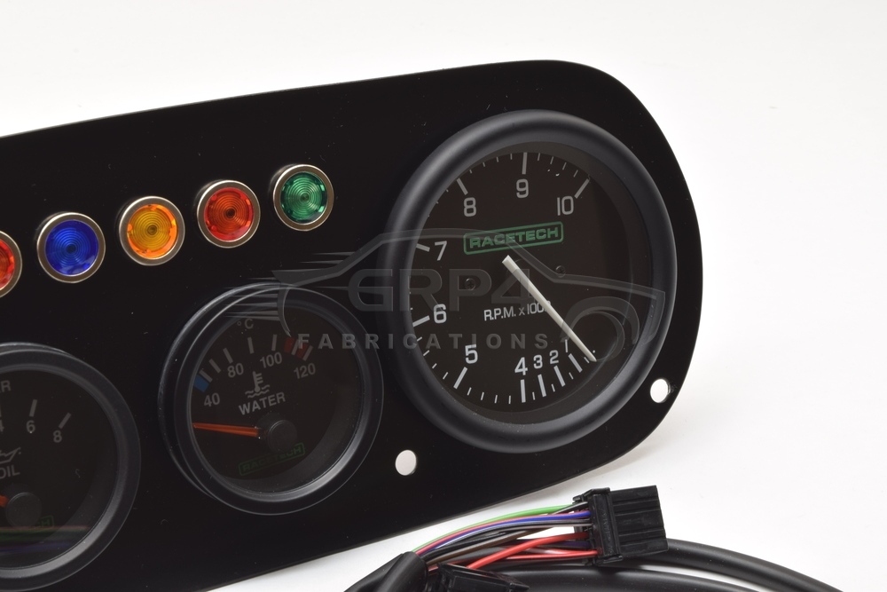 Mk1 Escort alloy Dash panel Kit 4 Clock with Shift Light