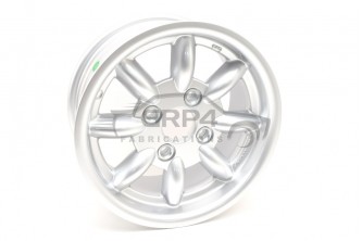 Revolution Rally 6 X 13 8 Spoke Silver wheel for Escort group 4 fit