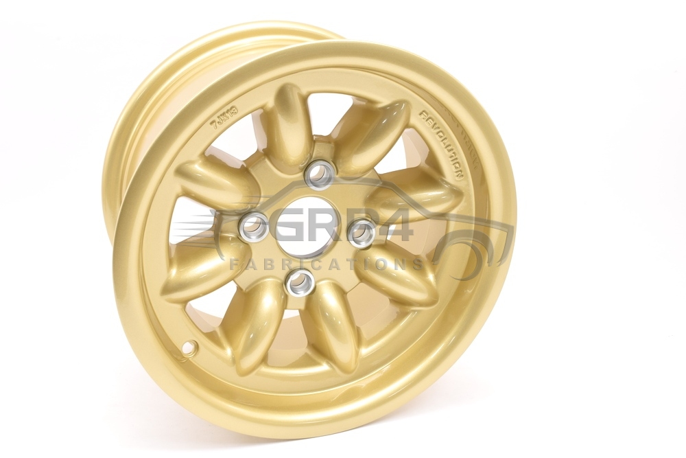 Revolution Rally 7 X 13 8 Spoke Gold wheel for Escort group 4 fit