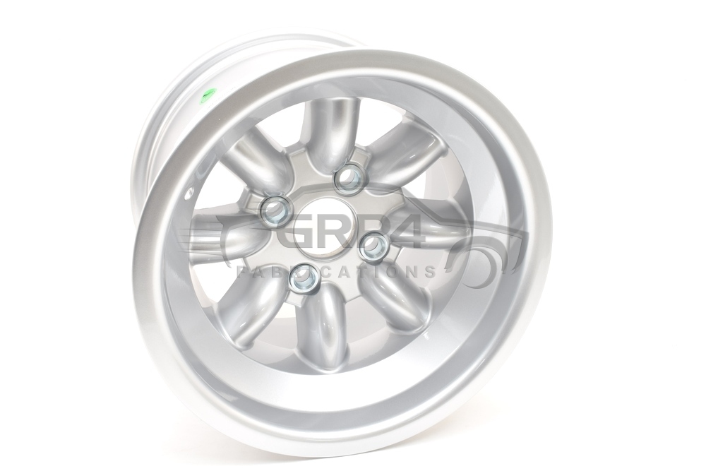 Revolution Rally 9 X 13 8 Spoke Silver wheel for Escort group 4 fit