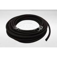 DASH 8 BRAIDED FUEL HOSE (BLACK NYLON BRAID FINISH, RUBBER LINED)