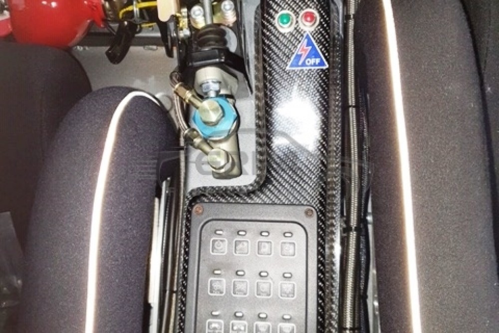 Carbon Fiber Switch Panel Box With Handbrake Cutout