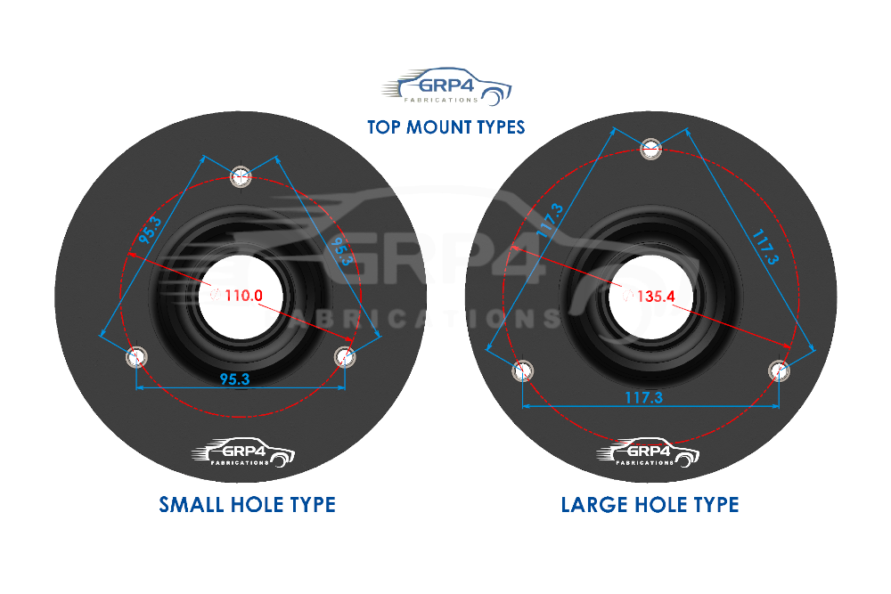 Alloy Eccentric Top Mount.small Hole Top