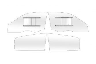 Honda Civic Eg6 Poly-carbonate Window Kit (clear)