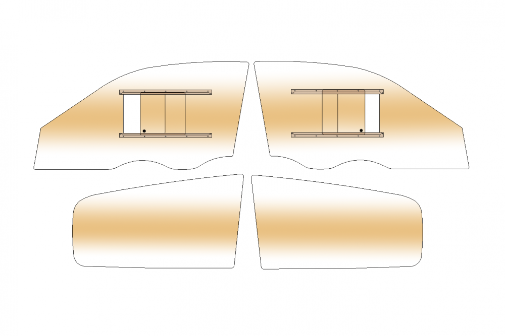 Honda Civic Eg6 Poly-carbonate Window Kit (tinted)