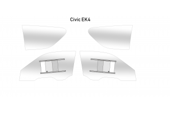 Honda Civic Ek4 Poly-carbonate Window Kit (clear)