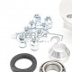 Mk1 Mk2 Escort GRP4 Front Hub Kit with GRP4 Studs Large bearing