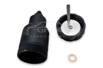 ALLOY BRAKE FLUID BOTTLE -AN4  SINGLE