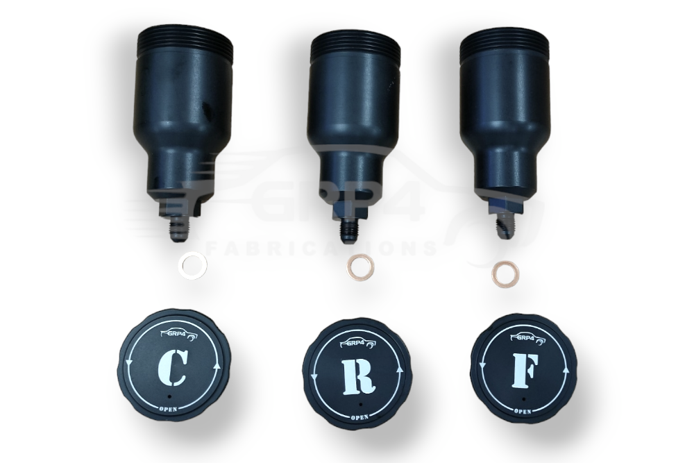 ALLOY BRAKE FLUID BOTTLE -AN4  SET OF 3