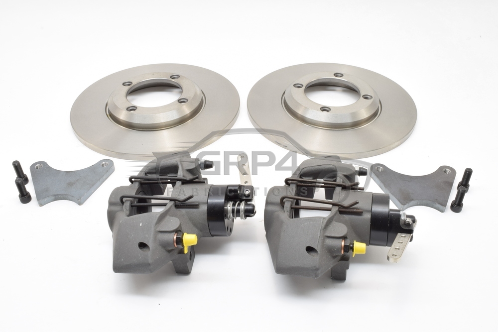 Escort Mk1 Mk2 Fully Floating Rear Cp2577 Solid Brake Kit With Mechanical Handbrake Non Ap Disc