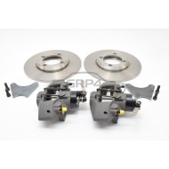 Escort Mk1 Mk2 Fully Floating Rear Cp2577 Solid Brake Kit With Mechanical Handbrake Non Ap Disc