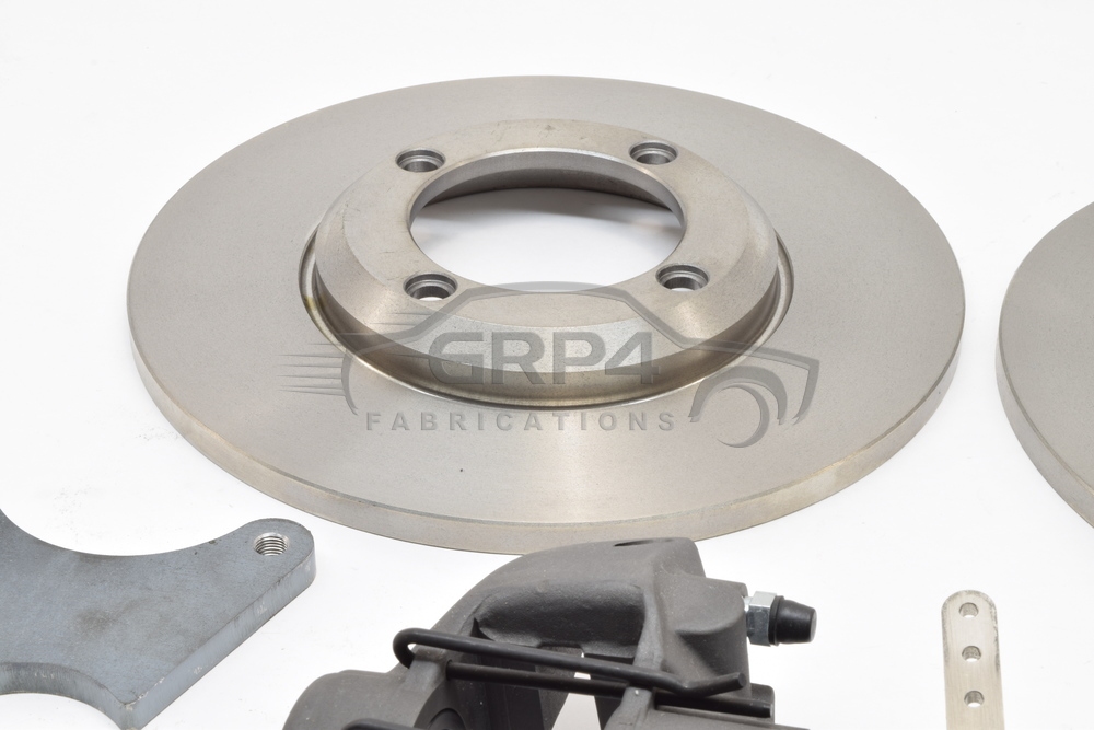 Escort Mk1 Mk2 Fully Floating Rear Cp2577 Solid Brake Kit With Mechanical Handbrake Non Ap Disc