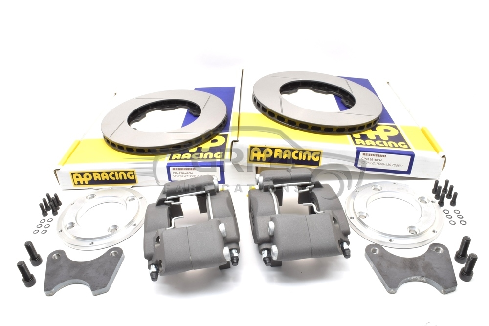 Escort Mk1 Mk2 Fully Floating Ap Rear Cp2382 Vented Brake Kit