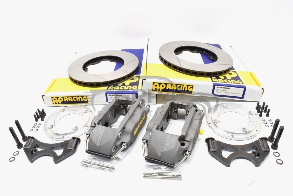 Mk1 Mk2 Escort Rear Ff Ap 4 Pot Vented Brake Kit 267mm Disc