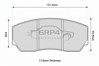 CL 15" FRONT PADS 5004W50T17RC6 *ND