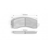 CL ALCON FRONT PADS 5005W50T16RC6 *ND CL ALCON FRONT PADS 5005W50T16RC6 *ND