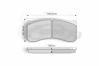 CL FRONT PADS 4200RC6 *ND CL FRONT PADS 4200RC6 *ND