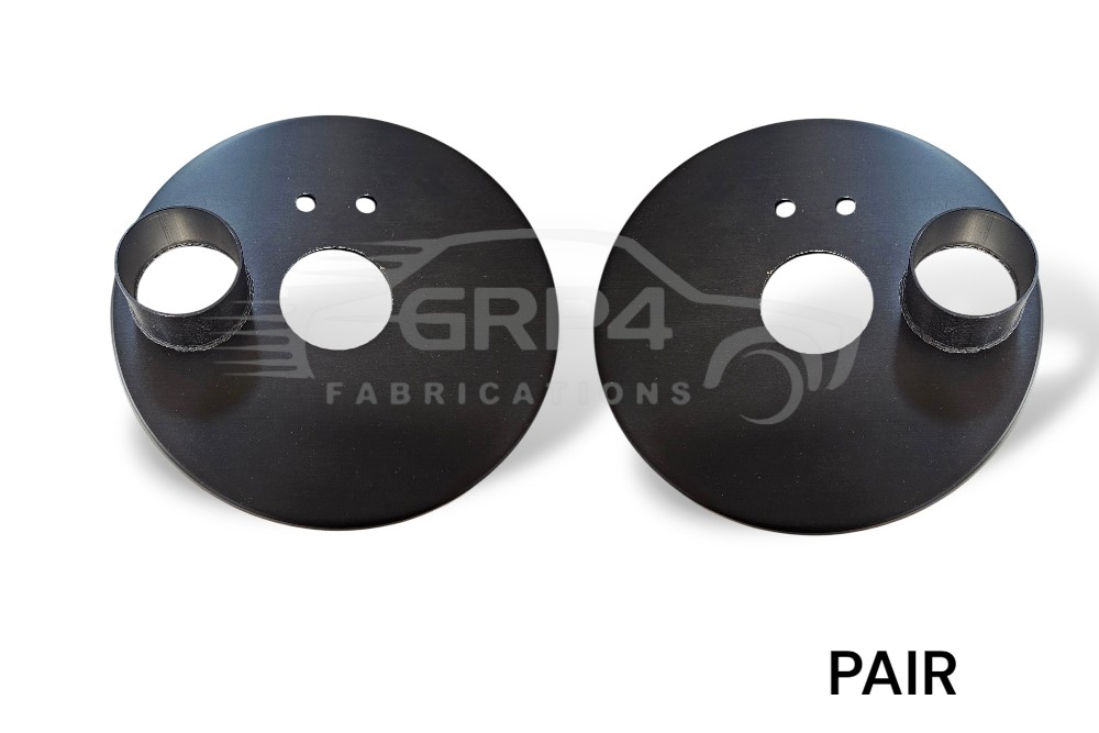 Écope en alliage pour conduit de refroidissement de frein avant Escort MK2 adaptée au kit modulaire GRP4  *P