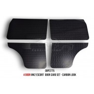 4 DOOR MK2 ESCORT DOOR CARD SET- CARBON LOOK 4 DOOR MK2 ESCORT DOOR CARD SET- CARBON LOOK