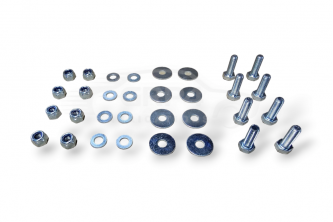 SEAT RAILS  FITTING KIT 8 PCS WITH PLAIN BODY WASHERS