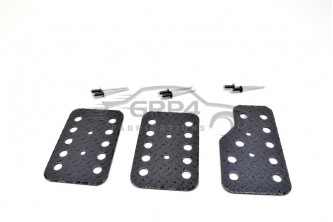 Alloy Pedal Set Black Anodised