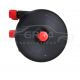 SWIRL POT THREADED FITTINGS - BLACK