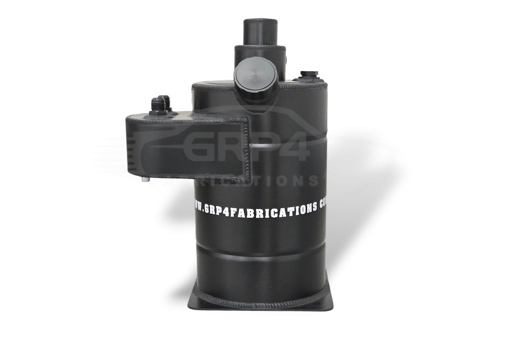 6r4 TYPE DRY SUMP TANK WITH INTEGRATED CATCH TANK BLACK ANODISED