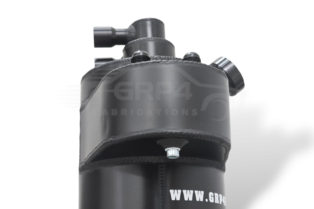 6r4 TYPE DRY SUMP TANK WITH INTEGRATED CATCH TANK BLACK ANODISED