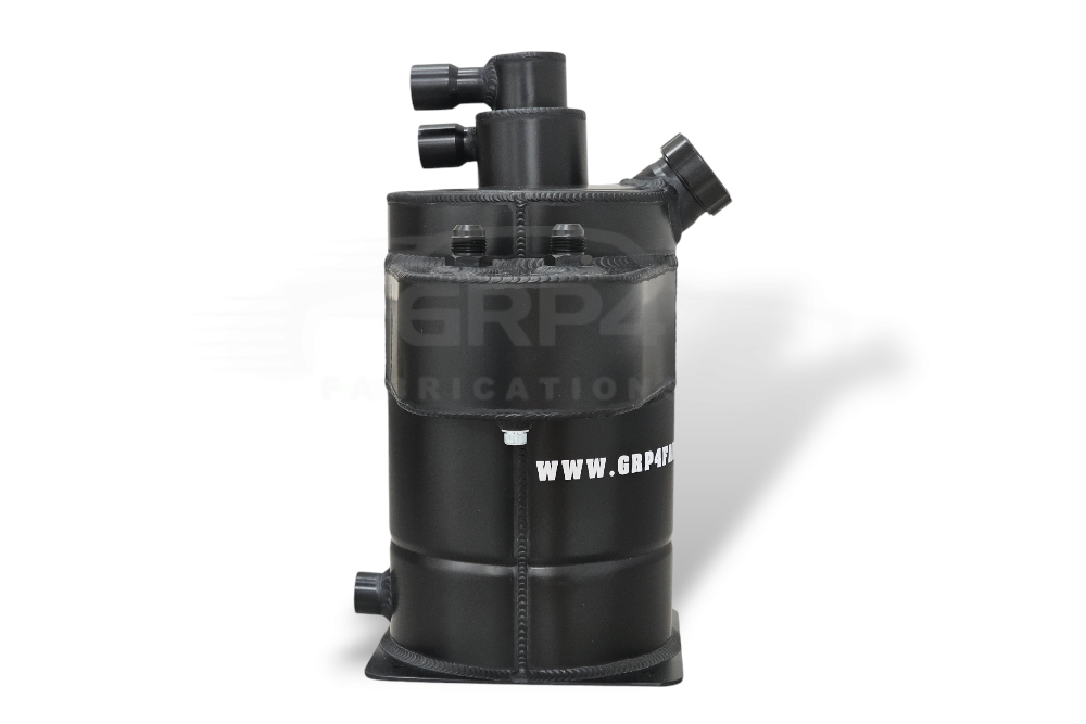 6r4 TYPE DRY SUMP TANK WITH INTEGRATED CATCH TANK BLACK ANODISED
