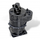 6R4 TYPE DRY SUMP TANK SPLIT WITH INTEGRATED CATCH TANK BLACK ANODISED