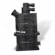 6R4 TYPE DRY SUMP TANK SPLIT WITH INTEGRATED CATCH TANK BLACK ANODISED