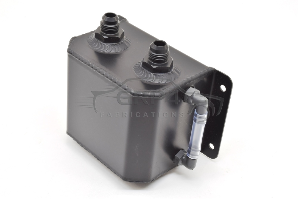 Alloy 1 Litre Catch Tank With Dash 8 Fitting Black