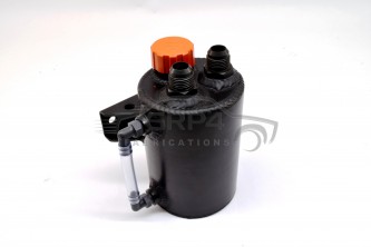 Round Catch Tank 1.5 Liter Black Anodized