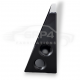 TWIN FUEL PUMP BRACKET NARROW VERTICAL BLACK