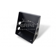 TWIN FUEL PUMP BRACKET NARROW VERTICAL BLACK