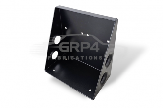TWIN FUEL PUMP BRACKET NARROW VERTICAL BLACK