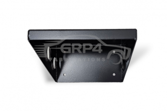 TWIN FUEL PUMP BRACKET NARROW VERTICAL BLACK