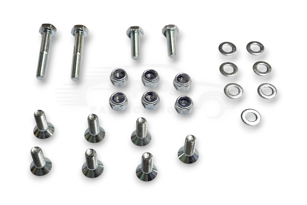 Kit de fijación para protector de cárter GRP4 montado en el chasis, adecuado para cárter seco