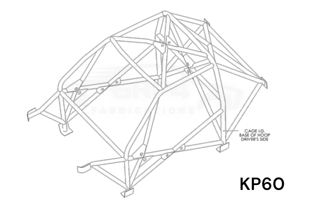 KIT DE ROLL CAGE T45 PARA TOYOTA STARLET KP60