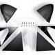 Mk2 Escort DTM Style Mirror Kit Carbon look*P