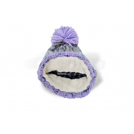 GRP4 POMPOM BEANIE WITH INNER LINING - Lavander *ND