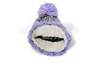 GRP4 POMPOM BEANIE WITH INNER LINING - Lavander *ND
