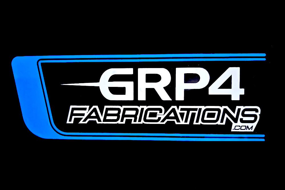 GRP4 REAR QUARTER STICKERS - PAIR