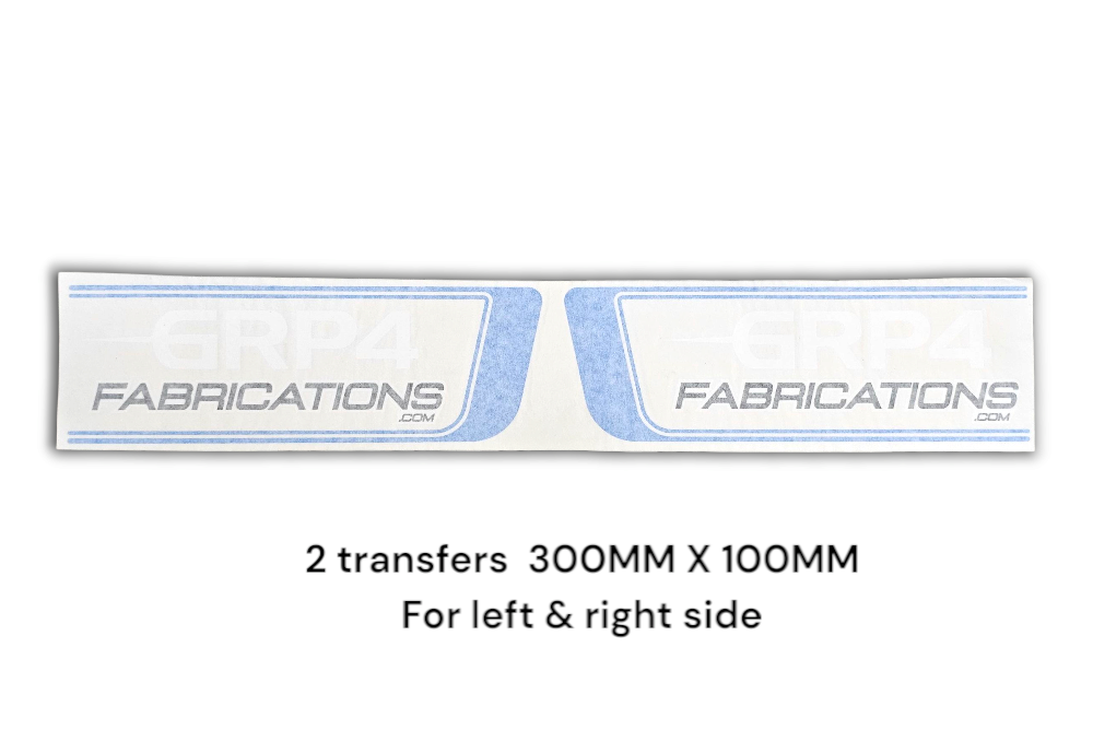 GRP4 REAR QUARTER STICKERS - PAIR