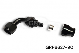 AN8 90 DEGREE FEMALE PTFE *P