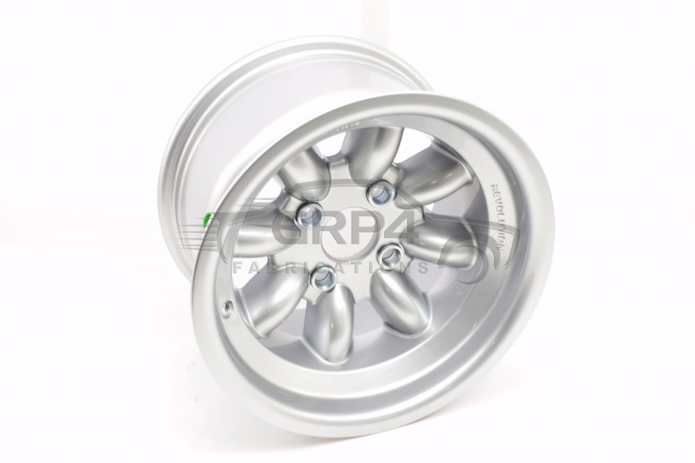 Revolution Rally 8 X 13 8 Spoke Silver wheel for Escort group 4 fit